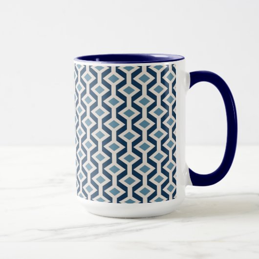 Atomära-inspiriertes geometrisches Muster Tasse (Rechts)