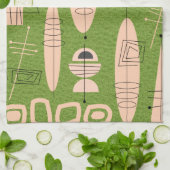 Atomära-inspiriertes Tischset #1B Geschirrtuch (Gefaltet)