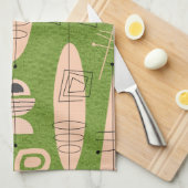 Atomära-inspiriertes Tischset #1B Geschirrtuch (Viertel Falte)