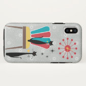 Atomära-Mitte- des Jahrhundertsmoderne coole Case-Mate iPhone Hülle (Rückseite (Horizontal))