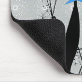 Atomära-Mitte- des Jahrhundertsmoderne coole Mousepad (Ecke)