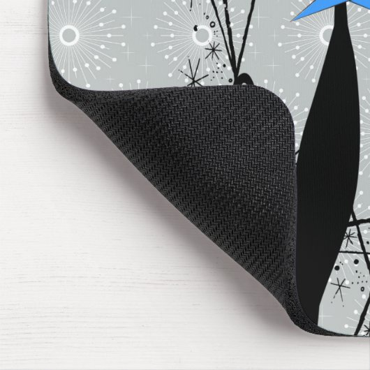 Atomära-Mitte- des Jahrhundertsmoderne coole Mousepad (Ecke)