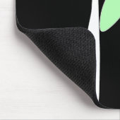 Atomära-Mitte- des Jahrhundertsmoderne weiße Katze Mousepad (Ecke)