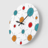 Atomära-Planeten Große Wanduhr (Winkel)