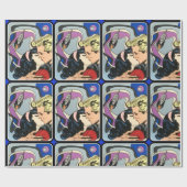 Atomarabstraktes die Kussauf wiedersehen Malerei Geschenkpapier (Flach)