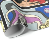 Atomarabstraktes die Kussauf wiedersehen Malerei Geschenkpapier (Rolleneckpunkt)