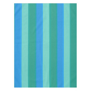 Atomaraquamarines u. Türkis Stripes Tischdecke