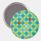 Atomare Achtecke Großer Magnet (Vorderseite/Rückseite)