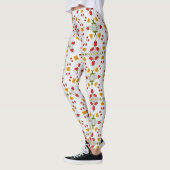 Atomare Blume im Stil der Mitte des Jahrhunderts V Leggings (Links)