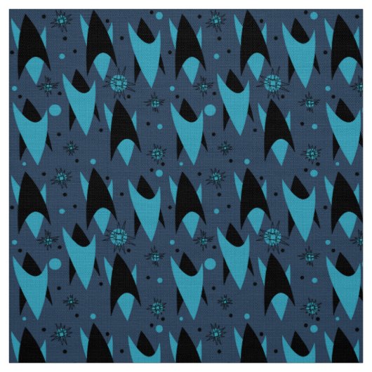 Atomare Chevron-Muster - Blau Stoff (Muster)