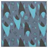 Atomare Chevron-Muster - Blau Stoff (Nahaufnahme)
