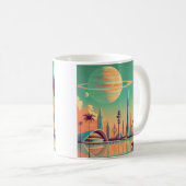 Atomare futuristische neue Florida Kaffeetasse (VorderseiteRechts)