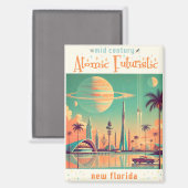 Atomare futuristische neue Florida Magnet (Vorderseite/Rückseite)