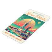 Atomare futuristische neue Startrampe in Florida Magnet (Linke Seite)