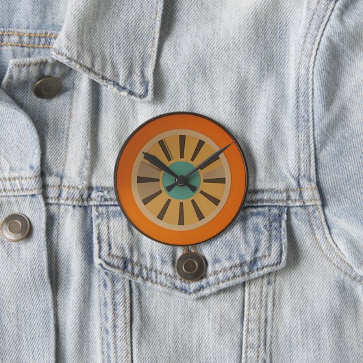 Atomare futuristische Orange-Slice-Uhr Bild Button (Beispiel)