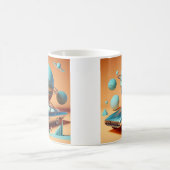 Atomare futuristische Sky View Cruiser Auto Kaffeetasse (Mittel)