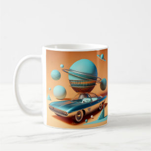 Atomare futuristische Sky View Cruiser Auto Kaffeetasse
