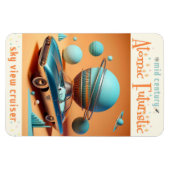 Atomare futuristische Sky View Cruiser Auto Magnet (Horizontal)