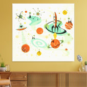 Atomare Katzen ©studioxtin Leinwanddruck (Insitu (Wohnzimmer))