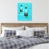 Atomare Katzenfischerei Leinwanddruck (Insitu (Schlafzimmer))