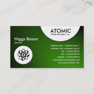 Atomare Kreise - Spotlight - Grün Visitenkarte