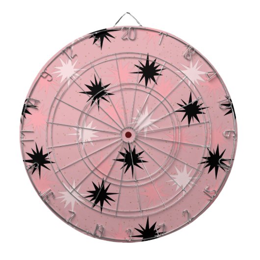 Atomare Pink Starbursts-Dartscheibe Dartscheibe (vorne)
