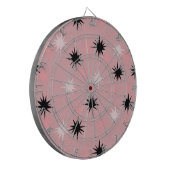 Atomare Pink Starbursts-Dartscheibe Dartscheibe (Vorderseite Links)