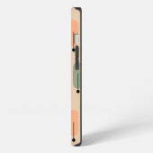 Atomare Retro-Bäume iPhone Hülle (Linke Seite)