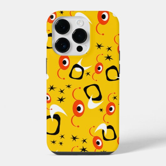 Atomare Retro-Spinnen iPhone Hülle (Rückseite)
