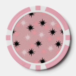 Atomare rosa Sternenexplosionen Poker Chips