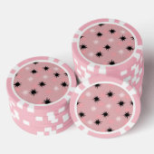 Atomare rosa Sternenexplosionen Poker Chips (Stapel)