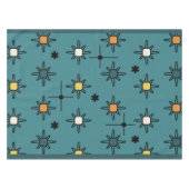Atomare Sky-Sternexplosionen Aquamarin Tischdecke (Vorderseite (Horizontal))