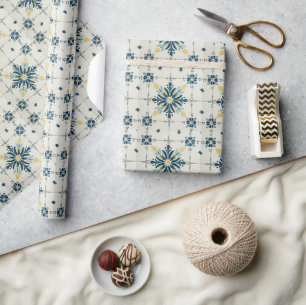 Atomare Sternenexplosion Retro Mitte des Jahrhunde Geschenkpapier
