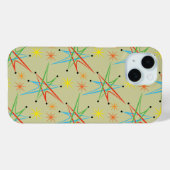 Atomare Sternexplosion Retro mehrfarbiges Muster Case-Mate iPhone Hülle (Rückseite (Horizontal))