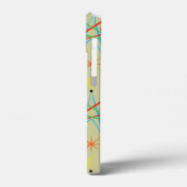 Atomare Sternexplosion Retro mehrfarbiges Muster Case-Mate iPhone Hülle (Rückseite / Links)