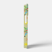 Atomare Sternexplosion Retro mehrfarbiges Muster Case-Mate iPhone Hülle (Rückseite / Rechts)