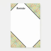 Atomare Sternexplosion Retro mehrfarbiges Muster Post-it Klebezettel (Vorderseite)