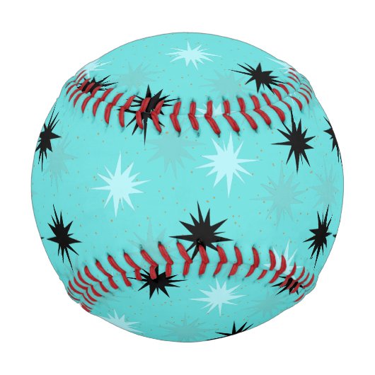 Atomare Türkis-Sternenexplosionen Baseball (Rückseite)