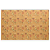 Atomarer abstrakter Rindenstoff Ocker Stoff (Yard (91,4 cm))