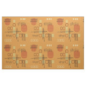 Atomarer abstrakter Rindenstoff Ocker Stoff (Fat Quarter (45,7 x 55,9 cm))