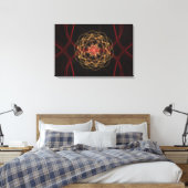 Atomarer Fraktal-Ausbruch Leinwanddruck (Insitu (Schlafzimmer))
