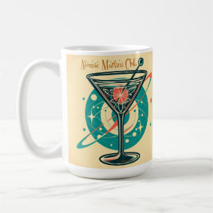 Atomarer Martini Club Weltraumzeitalter Kaffeetasse
