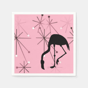 Atomarer Sternenexplosion MidCentury Modern Flamin Serviette