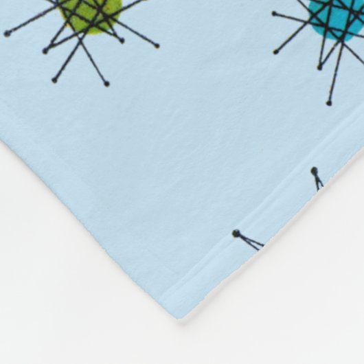 Atomarer Sternenexplosion Mitte des Jahrhunderts Fleecedecke (Ecke)