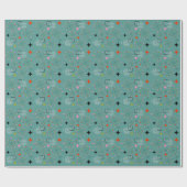 Atomarer Sternenexplosion Retro-Design Geschenkpapier (Flach)
