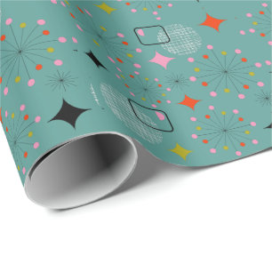 Atomarer Sternenexplosion Retro-Design Geschenkpapier