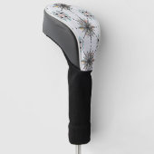 Atomarer Sternenexplosion Retro-Mitte des 20. Jahr Golf Headcover (angewinkelt)