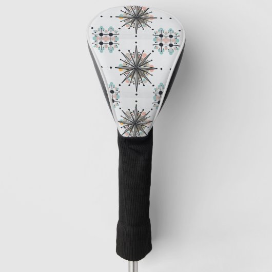 Atomarer Sternenexplosion Retro-Mitte des 20. Jahr Golf Headcover (Vorderseite)