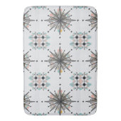 Atomarer Sternenexplosion Retro Mitte des Jahrhund Badematte (Vorderseite Vertikal)