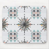 Atomarer Sternenexplosion Retro Mitte des Jahrhund Mousepad (Vorne)